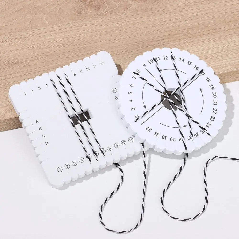 Round Square Braiding Cord Disks Bracelet  Knitting Woven Board Disk DIY Weaving Tool Apparel Sewing Hand Tools Accessories